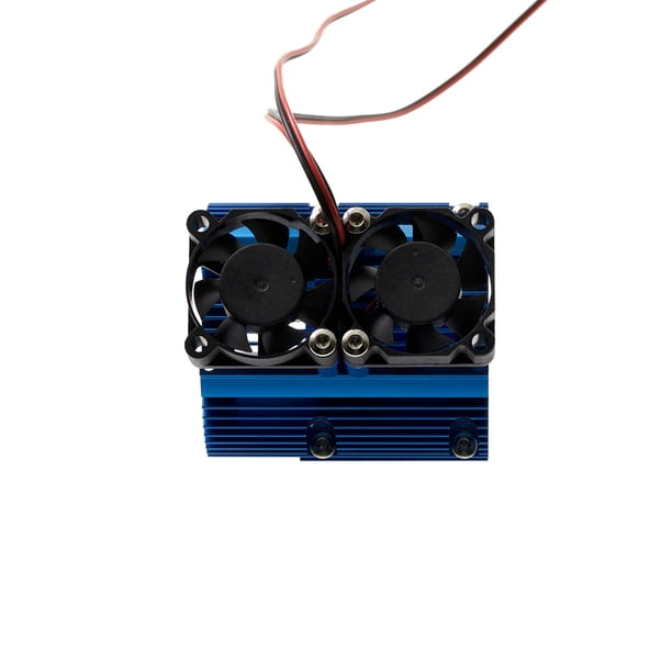 Tholdsy 1 Juego de ventilador de Motor RC, accesorio profesional de alta eficiencia, sistema de disipador de calor, reemplazo para E-REVO negro Kits de construcción modelo Azul Tholdsy FN001703-06