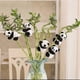 thumbnail image 1 of 6-pack finger panda plush; panda party favors; mini panda clips; stress relief toy decorations., 1 of 3