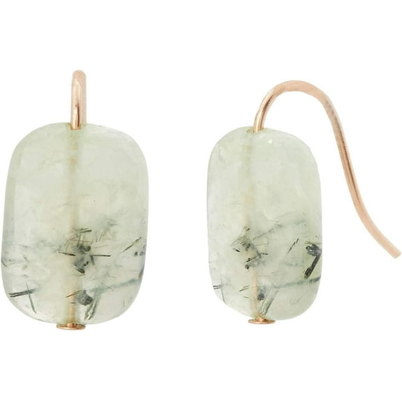 Alex and Ani Quartz Gemstone Earrings Green One Size