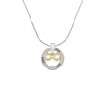 thumbnail image 2 of Delight Jewelry Goldtone Medium Infinity Sign Joy Ring Charm Necklace, 18", 2 of 4