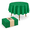 Green-Round, variant on 20 Pack Purple Rectangle Disposable Plastic Tablecloth 54"x 108" For Parties