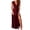 Red, variant on Sngxgn Women's Cozy Knit Sleeveless Bateau Neck Midi Dress(AG,XL)
