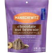 Manischewitz Chocolate Nut Brownie Macaroons, 10oz | Coconut Macaroons | Resealable Bag | Dairy Free | Gluten Free Coconut Cookie | Kosher for Passover