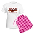 thumbnail image 5 of CafePress - Bacon Is The Answer Women's Light Pajamas - Women's Short Sleeve Print T-Shirt and Pants Light Cotton Pajama Set, 5 of 7