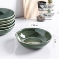 thumbnail image 2 of Ceramic Cereal Bowls Set of 6, 24 oz  Stoneware Bowls for Cereal Soup Salad Bread, Stylish Kitchen Bowls for Meal, Dishwasher & Microwave Safe-Jade Green, 2 of 6