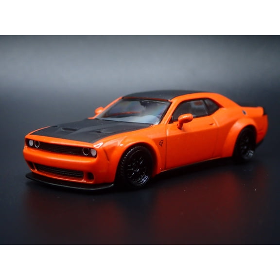 (Open Box) 2011-2023 DODGE CHALLENGER SRT HELLCAT ORANGE 1/64 SCALE DIECAST MODEL CAR