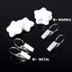 thumbnail image 3 of 8 Piezas Mantel Pesas Cubierta de Mesa Pesas Clip de Metal Mantel Colgante Piedra Pesas de Mesa Perchas para Picnic al Aire Libre Mesa de Cena Familiar (Blanco), 3 of 5