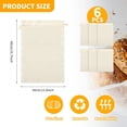 thumbnail image 2 of PinesC 6 Pcs Large Linen Bread Bags, 15 x 12 Inch Linen Bread Bags for Homemade Bread, Reusable Drawstring Bread Bags, Natural Sourdough Bread Bags Handmade Food Storage for Bakery Natur, 2 of 4