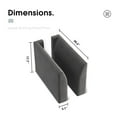 thumbnail image 2 of HONBAY Module d'Accoudoir Latéral en Velours pour Canapé Sectionnel Modulaire Paire d'Accoudoirs, Gris Terne, 2 of 3