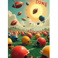 thumbnail image 4 of Vintage Style Football Themed Banner Touch Down Decoration for Sports Parties Football Game Events Fan Gatherings Backdrop Decorations, 4 of 8