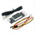 thumbnail image 1 of Controlador Velocidad del Ventilador, Regulador Temperatura, Regulador Velocidad del Ventilador, Módulo Pantalla Digital, Fuente Alimentación, 12 V CC, 3 A, 4 Cables, PWM, 1 of 6