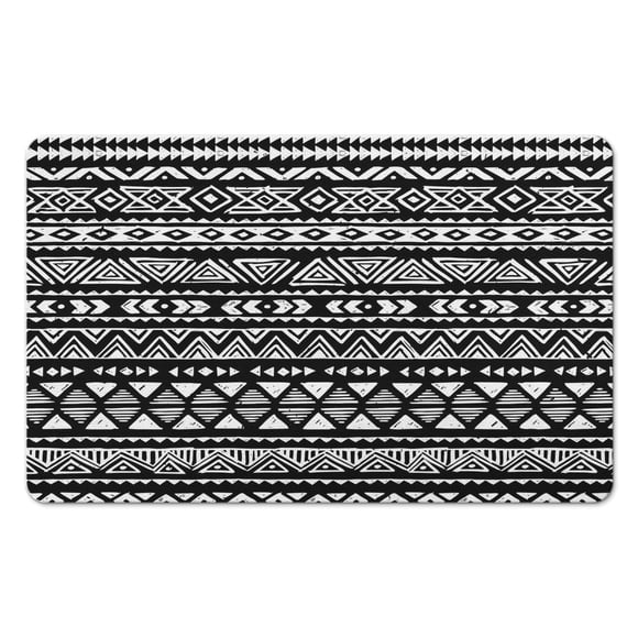 Profitez du Luxe avec Notre Tapis de Bain Antidérapant 20x32 Po Style Tribal - Tapis de Salle de Bain en Microfibre Douce, Lavable en Machine pour Baignoire et Douche. Améliorez Votre Expérience de Salle de Bain Aujourd'hui!
