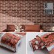 thumbnail image 1 of 0.45x10m Red Brick Look Self Adhesive Wallpaper, PVC Thickened Vinyl Durable Waterproof Wallpaper, Red Vintage Brick Wall Paper Decoration, 1 of 5