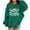 01-Green, variant on Fiaer Kids Toddler Christmas Hoodies Drop Shoulder Santa's Hat Sweatshirt Vintage Comfy Fall Winter Hooded 2025 03-White 160