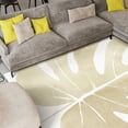 thumbnail image 6 of Neutral Tropico No. I Washable Leaf Art Area Rug size 8'x10', Power-loomed, Heavenly Softness with Non-Slipping Backing, 6 of 7