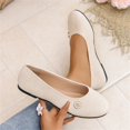 thumbnail image 5 of Flats for Women Slip On Closed Toe Round Toe Mary Jane Shoes Comfortable Walking Ballet Flats Summer Trendy Low Wedge Dolly Shoes White 41, 5 of 5