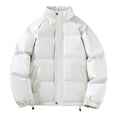 thumbnail image 2 of BADHUB Men's Winter Puffer Jacket Stand Collar Water Resistant Down Jacket Windproof Thick Insulated Coat Full Zip Big & Tall Jacket Winter Clearance 2024, 2 of 9