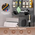 thumbnail image 3 of Especieros para Cocina Magnético, Paquete de 5 Estante Magnético para Refrigerador, Organizador de Especias Cocina, Contiene 1 Toallero de Papel y 6 Ganchos, 3 of 11