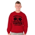 thumbnail image 4 of This Guy Worlds Greatest Farter Funny Men's Crewneck Sweatshirt Brisco Brands 5X, 4 of 6