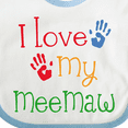 thumbnail image 4 of Inktastic I Love My Meemaw Girls Baby Bib, 4 of 4