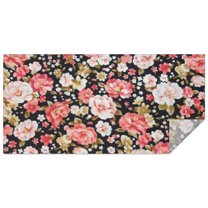 Pioneer Flower Floral Print Pattern Rectangle Tablecloth 60"x120",Waterproof Polyester Rectangle Table Cloth, Wipeable Spillproof Polyester Tablecloth for Dining, Camping, Indoor and Outdoor