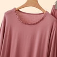 thumbnail image 3 of yillto Womens 2 Piece Pajama Set Long Sleeve Pajamas Top and Pants Crew Neck Pjs Set Soft Sleepwear Loungewear, 3 of 5