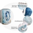 thumbnail image 5 of Small Stall Shower Curtain 48x72 Inch Narrow Half Size Coastal Ocean Fish Bath Curtains Bathroom Decor Summer Watercolor Coral Waterproof Fabric Shower Curtain Set with Hooks 48 Inch, 5 of 6