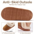 thumbnail image 5 of Ecetana Women's Cozy Slippers Memory Foam Fuzzy Slipper Anti-slip House Shoes, 5 of 6