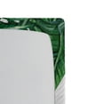 thumbnail image 3 of Ambesonne Palm Leaf Fitted Sheet 2 Pcs Set, Forest Leaves Frame, Twin, Hunter Green, 3 of 3