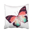 thumbnail image 1 of BOSDECO Black Bug Colorful Butterfly White Red Animal Beauty Flying Insect Pillowcase Cover 16x16 inch, 1 of 1