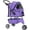 Purple, variant on YRLLENSDAN 3 Wheels Dog Strollers Pet Strollers Cat Strollers with Cup Holder & Removable Liner Waterproof Doggy Stroller for Small Medium Dogs, Red