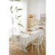 thumbnail image 2 of Tablecloth, Water Resistant Linen Table Cloth Embroidery Farmhouse Floral Rectangle Tabletop Cover for Dinning Outdoor (Rectangle/Oblong, 140*180cm,4-6 Seats, Green Flower), 2 of 5