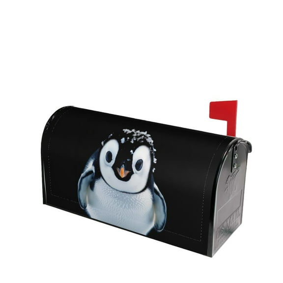 PHELIKA Cute Penguin 03 Magnetic Mailbox Covers Post Letter Box Cover Standard Size 21"H x 18"W