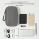 thumbnail image 4 of Inteprter Bolsa de almacenamiento para auriculares, para viajes al aire libre, Camping, pesca, malla interior, Estuche de transporte, funda con Almacenamiento y organización del hogar Azul marino, 4 of 6