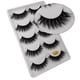 thumbnail image 3 of False Eyelashes Clusters Natural Strip Lashes Adhesive Reusable Natural Volume 5 Pair 3D Natural Thick False Fake Eyelashes Eye Lashes Makeup Extension(Buy 2 save 10%）, 3 of 6