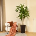 thumbnail image 6 of 7ft UV Resistant Artificial Dracaena Tree with Brown Tall Planter, Pre Potted Fake Plants for Indoor Outdoor Home Decor, Big Faux Tree Fake Plants for Office House Decor, 6 of 10