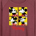 thumbnail image 3 of Mickey & Friends - Mickey Grid - Women's Lightweight French Terry Long Sleeve Shirt, 3 of 5