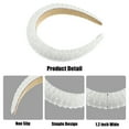 thumbnail image 4 of Unique Bargains Crystal Headband Rhinestone Hairband for Women 1.2 Inch Wide 1 Pcs White, 4 of 7