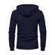 thumbnail image 5 of pstuiky Camisas de manga larga abrigadas para hombre, Sudadera con capucha de manga larga, color liso, con media cremallera y múltiples bolsillos para hombre Tops casuales para hombres xxl, 5 of 5