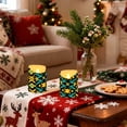 thumbnail image 7 of Aztec Geometric Abstract Pattern Flameless Candles 2 PCS with Remote Realistic Moving Flame LED Tapered Pillar Set for Home Decor, 7 of 7