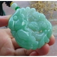 thumbnail image 6 of Certified Green Burma Natural A Jade jadeite Pendant Frog Toad Lotus Leaf Ruyi Necklace 670750 TN, 6 of 14