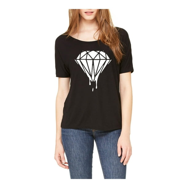 Mom's Favorite Diamond in White Melting Bleeding Dripping Womens