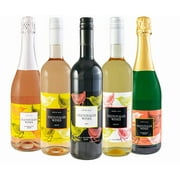 Teetotaler Non Alcoholic Wine, 750mL, Variety 6-Pack | Alcohol Free | 2 Red, 2 White, and 2 Rose