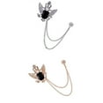 thumbnail image 1 of 2pcs Broche De Cadena Forma Cistalina Alfiler Decorativo Para De Mujer Hombre, 1 of 9