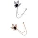 thumbnail image 1 of 2pcs Broche De Cadena Forma Cistalina Alfiler Decorativo Para De Mujer Hombre, 1 of 9