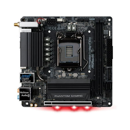 ASRock Z390 PHANTOM GAMING-ITX/AC LGA 1151 (300 Series) Intel Z390 HDMI SATA 6Gb/s USB 3.1 Mini ITX Intel (Best Cheap Mini Itx Motherboard)