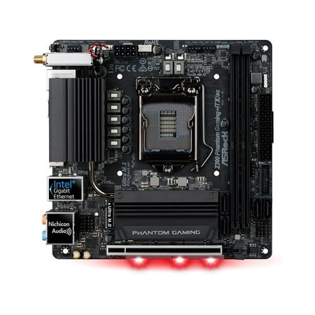 ASRock Z390 PHANTOM GAMING-ITX/AC LGA 1151 (300 Series) Intel Z390 HDMI SATA 6Gb/s USB 3.1 Mini ITX Intel (Best Mini Itx Motherboard For Htpc)