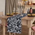 thumbnail image 2 of Table Runners 70 Inches Long Dress Scarves, Black Spring Floral Farmhouse Coffee/Dining/Kitchen Table Decor, Holiday Table Runner, Farmhouse Flowers Elegant Pastoral 13x70 Inch, 2 of 9