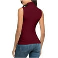 thumbnail image 4 of Augper Women's Soft Cotton Mock Turtleneck Shirt Baselayer Tops Underwear Shirt, 4 of 9