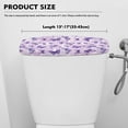 thumbnail image 5 of Renewold Toilet Tank Lid Cover Elastic Dust-proof Toilets Top Cover Stains Resistant Toilet Tank Cover Protector for Bathroom Decor, 1 Piece Only, Violet Butterfly Star Print, 5 of 6